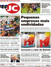 Capa do jornal Jornal do Commercio 03/11/2017