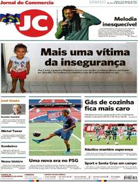 Capa do jornal Jornal do Commercio 05/08/2017