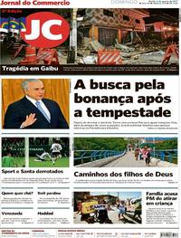 Capa do jornal Jornal do Commercio 06/08/2017