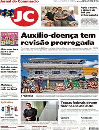 Capa do jornal Jornal do Commercio 07/08/2017