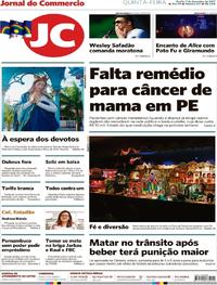 Capa do jornal Jornal do Commercio 07/12/2017
