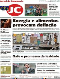 Capa do jornal Jornal do Commercio 08/07/2017
