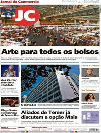 Capa do jornal Jornal do Commercio 09/07/2017