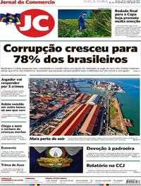 Capa do jornal Jornal do Commercio 10/10/2017