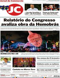 Capa do jornal Jornal do Commercio 11/12/2017