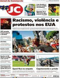 Capa do jornal Jornal do Commercio 14/08/2017