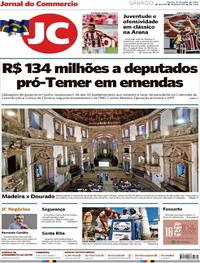 Capa do jornal Jornal do Commercio 15/07/2017