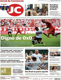 Capa do jornal Jornal do Commercio 16/07/2017