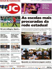 Capa do jornal Jornal do Commercio 17/11/2017