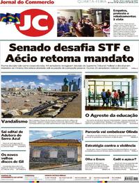 Capa do jornal Jornal do Commercio 18/10/2017