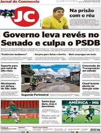 Capa do jornal Jornal do Commercio 21/06/2017