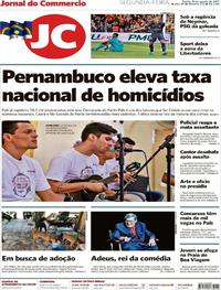 Capa do jornal Jornal do Commercio 21/08/2017
