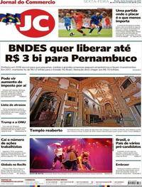 Capa do jornal Jornal do Commercio 22/12/2017