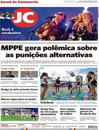 Capa do jornal Jornal do Commercio 23/09/2017