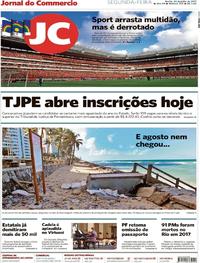 Capa do jornal Jornal do Commercio 24/07/2017