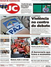 Capa do jornal Jornal do Commercio 24/09/2017