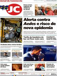 Capa do jornal Jornal do Commercio 24/10/2017