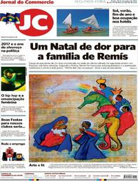 Capa do jornal Jornal do Commercio 25/12/2017