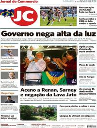 Capa do jornal Jornal do Commercio 26/08/2017