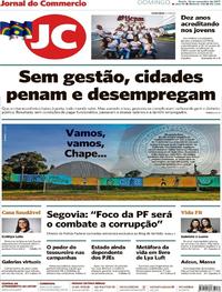 Capa do jornal Jornal do Commercio 26/11/2017