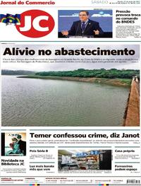 Capa do jornal Jornal do Commercio 27/05/2017