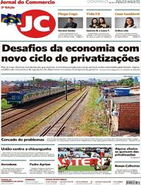 Capa do jornal Jornal do Commercio 27/08/2017