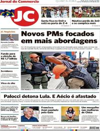 Capa do jornal Jornal do Commercio 27/09/2017