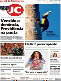Capa do jornal Jornal do Commercio 27/10/2017