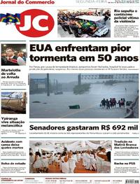 Capa do jornal Jornal do Commercio 28/08/2017
