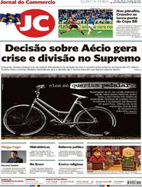 Capa do jornal Jornal do Commercio 28/09/2017