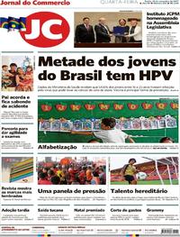 Capa do jornal Jornal do Commercio 29/11/2017