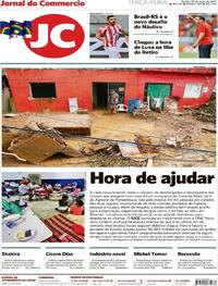 Capa do jornal Jornal do Commercio 30/05/2017