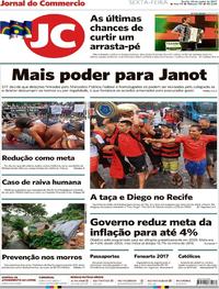 Capa do jornal Jornal do Commercio 30/06/2017