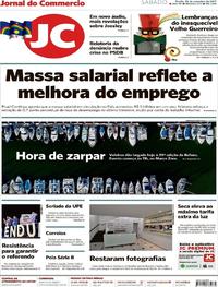 Capa do jornal Jornal do Commercio 30/09/2017