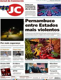 Capa do jornal Jornal do Commercio 31/10/2017