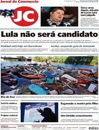 Capa do jornal Jornal do Commercio 01/09/2018