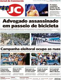 Capa do jornal Jornal do Commercio 01/10/2018