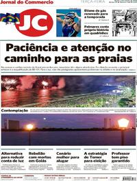 Capa do jornal Jornal do Commercio 02/01/2018