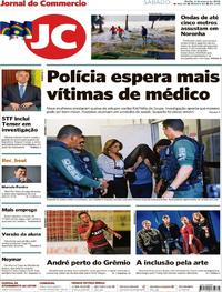 Capa do jornal Jornal do Commercio 03/03/2018