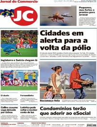 Capa do jornal Jornal do Commercio 04/07/2018
