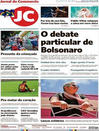 Capa do jornal Jornal do Commercio 04/10/2018