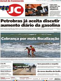 Capa do jornal Jornal do Commercio 05/06/2018