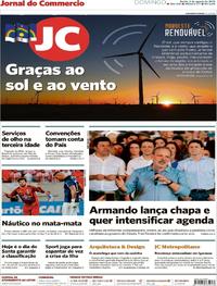 Capa do jornal Jornal do Commercio 05/08/2018