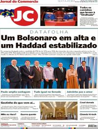 Capa do jornal Jornal do Commercio 05/10/2018