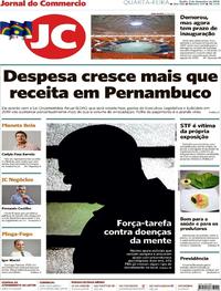Capa do jornal Jornal do Commercio 05/12/2018