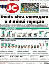 Capa do jornal Jornal do Commercio 06/09/2018
