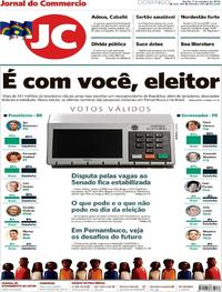 Capa do jornal Jornal do Commercio 07/10/2018