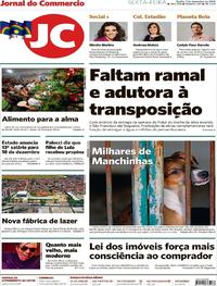 Capa do jornal Jornal do Commercio 07/12/2018