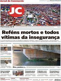 Capa do jornal Jornal do Commercio 08/12/2018