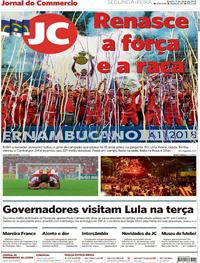 Capa do jornal Jornal do Commercio 09/04/2018